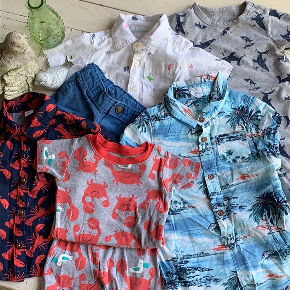 Cool Dude Summer Boys 9mo Bundle - Picture 1 of 7